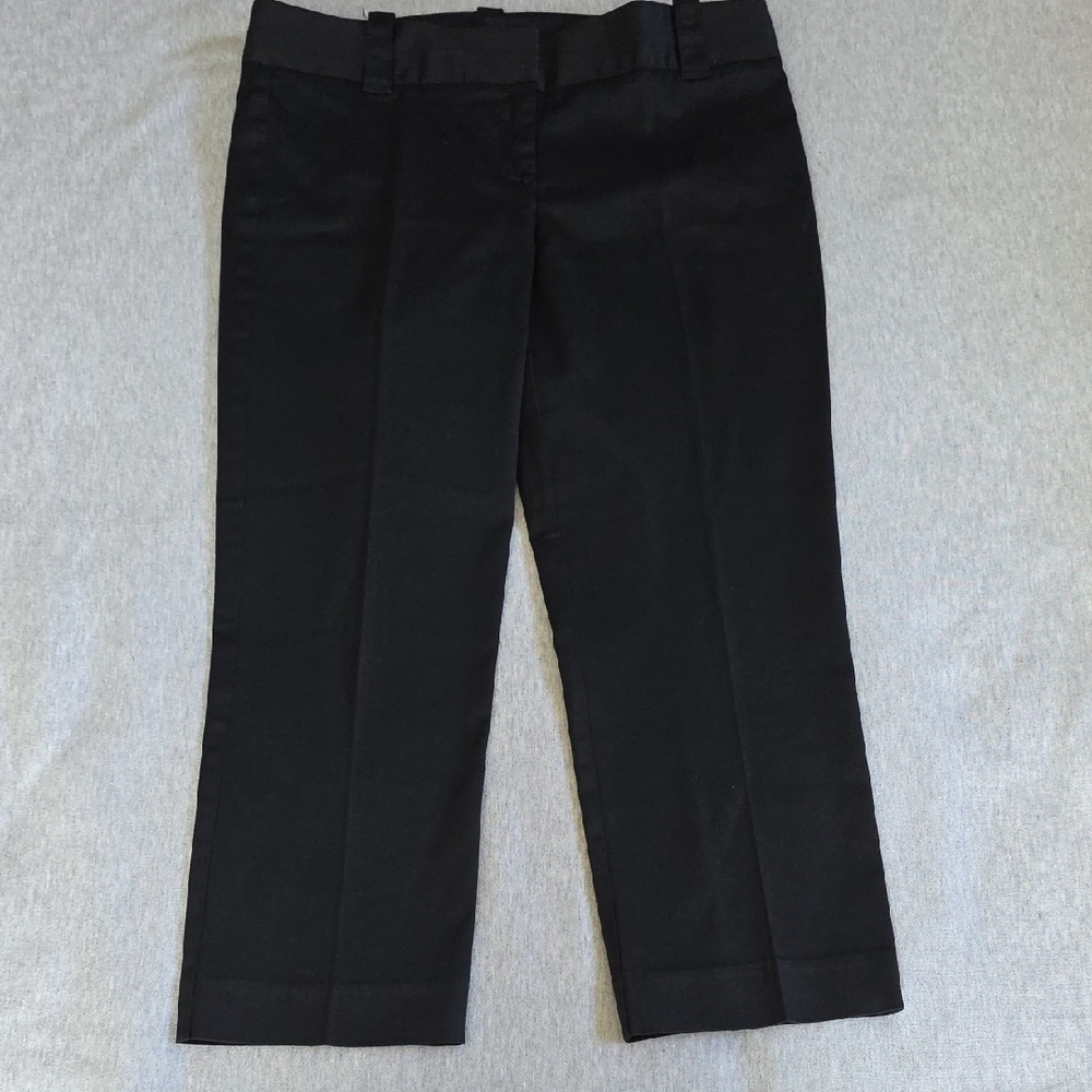 J. Crew Black and Gold Trim Pants
